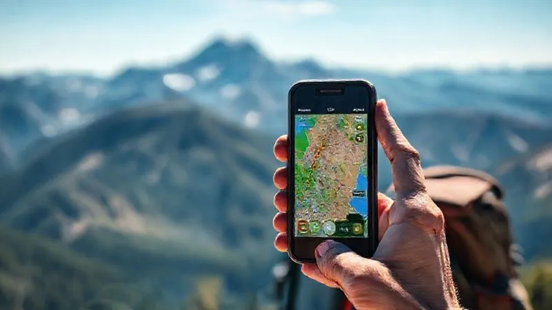 photorealistic, professional photography, 8K, cinematic lighting, sharp focus, depth of field, shot on a high-end DSLR. A hiker uses a smartphone app showing a detailed, color-coded map of a national park with real-time crowd density indicators, guiding them towards a less-traveled, pristine trail. In the background, a majestic mountain landscape under a clear sky, symbolizing the harmony between technology and nature preservation. photorealistic, professional photography, 8K, cinematic lighting, sharp focus, depth of field, shot on a high-end DSLR. A hiker uses a smartphone app showing a detailed, color-coded map of a national park with real-time crowd density indicators, guiding them towards a less-traveled, pristine trail. In the background, a majestic mountain landscape under a clear sky, symbolizing the harmony between technology and nature preservation.