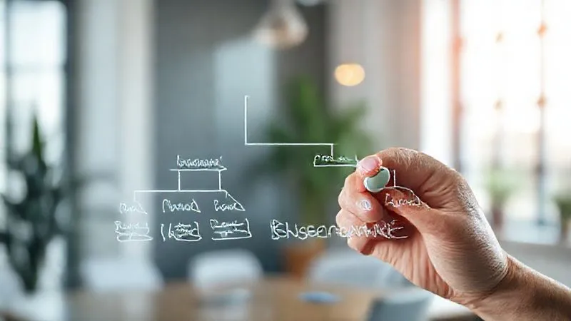 A photorealistic, professional image of a hand drawing a clear, concise decision tree or flowchart on a transparent glass board, illuminated by soft, natural light coming from a window. The lines and text on the board are sharp and detailed, representing the logical process of choosing sustainable travel insurance. 8K, sharp focus on the drawing, with a subtle depth of field blurring a background of a modern, minimalist office. A photorealistic, professional image of a hand drawing a clear, concise decision tree or flowchart on a transparent glass board, illuminated by soft, natural light coming from a window. The lines and text on the board are sharp and detailed, representing the logical process of choosing sustainable travel insurance. 8K, sharp focus on the drawing, with a subtle depth of field blurring a background of a modern, minimalist office.